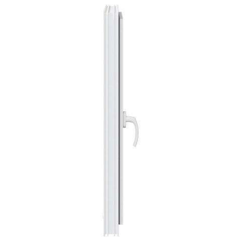 VidaXL Okno piwniczne RISOR 60 x 90 cm PVC i szkło Biały