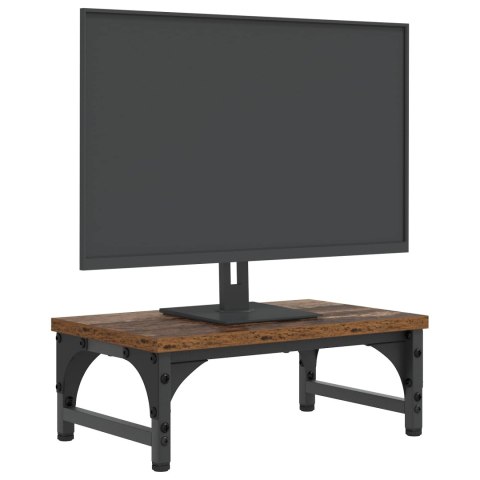 VidaXL Stojak na Monitor Stare drewno 37 x 23 x 14 cm PB