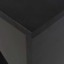 STOLIK BAROWY Z PRZESTAWNYM REGAŁEM CZARNY 138X39X110CM