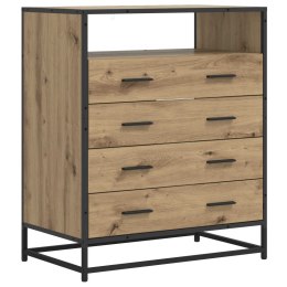 VidaXL Szafka z Szufladami 4-Szuflada Dąb artisan 70 x 41 x 83,5 cm