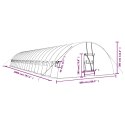 VidaXL Szklarnia ze stalową ramą, zielona, 120 m², 20x6x2,85 m