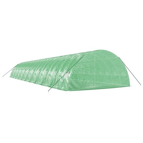 VidaXL Szklarnia ze stalową ramą, zielona, 132 m², 22x6x2,85 m