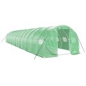 VidaXL Szklarnia ze stalową ramą, zielona, 42 m², 14x3x2 m