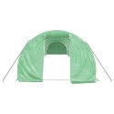 VidaXL Szklarnia ze stalową ramą, zielona, 42 m², 14x3x2 m