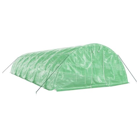VidaXL Szklarnia ze stalową ramą, zielona, 60 m², 12x5x2,3 m