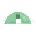 VidaXL Szklarnia ze stalową ramą, zielona, 60 m², 12x5x2,3 m