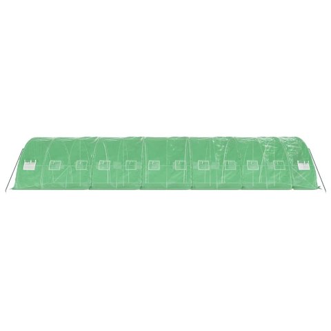 VidaXL Szklarnia ze stalową ramą, zielona, 60 m², 12x5x2,3 m
