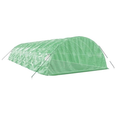 VidaXL Szklarnia ze stalową ramą, zielona, 60 m², 12x5x2,3 m
