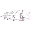 VidaXL Szklarnia ze stalową ramą, zielona, 96 m², 16x6x2,85 m