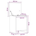 SKRZYNIA NA PRZECHOWYWANIE CZARNY DĄB 40X40X50CM