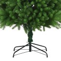 VidaXL Choinka z 300 diodami LED z podstawą Zielony 240 cm PE
