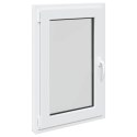 VidaXL Okno piwniczne RISOR 60 x 90 cm PVC i szkło Biały