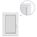 VidaXL Okno piwniczne RISOR 60 x 90 cm PVC i szkło Biały