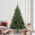 VidaXL Sztuczna Choinka Składana na Święta 300 LED Zielony 210 cm