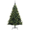VidaXL Sztuczna Choinka Składana na Święta 300 LED Zielony 210 cm