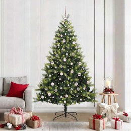 VidaXL Sztuczna Choinka Składana na Święta 300 LED Zielony 210 cm