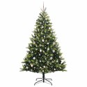 VidaXL Sztuczna Choinka Składana na Święta 300 LED Zielony 210 cm