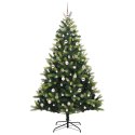 VidaXL Sztuczna Choinka Składana na Święta 300 LED Zielony 210 cm