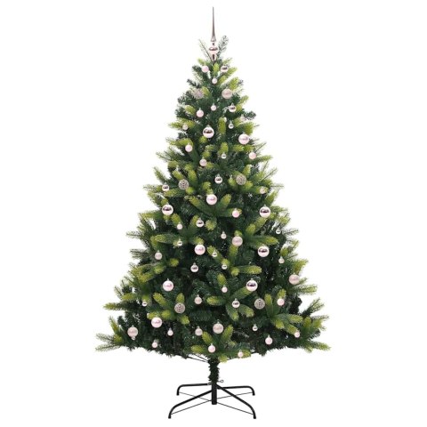 VidaXL Sztuczna Choinka Składana na Święta 300 LED Zielony 210 cm