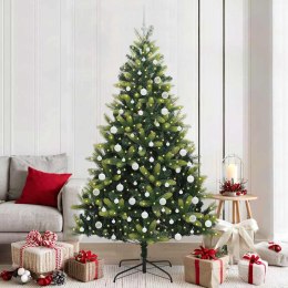 VidaXL Sztuczna Choinka Składana na Święta 300 LED Zielony 210 cm