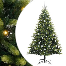 VidaXL Sztuczna Choinka Składana na Święta 300 LED Zielony 210 cm
