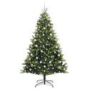 VidaXL Sztuczna Choinka Składana na Święta 300 LED Zielony 210 cm