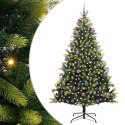 VidaXL Sztuczna Choinka Składana na Święta 300 LED Zielony 210 cm