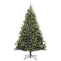 VidaXL Sztuczna Choinka Składana na Święta 300 LED Zielony 210 cm