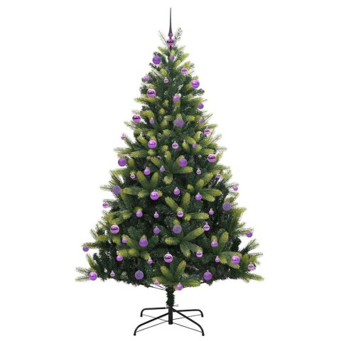 VidaXL Sztuczna Choinka Składana na Święta 300 LED Zielony 210 cm