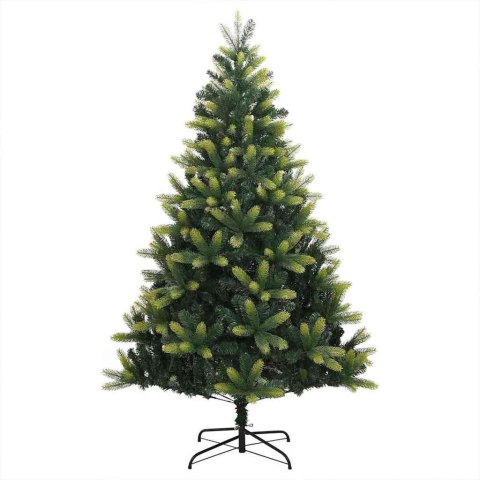VidaXL Sztuczna Choinka Składana na Święta 300 LED Zielony 210 cm