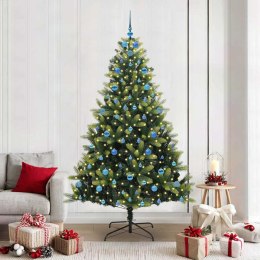 VidaXL Sztuczna Choinka Składana na Święta 300 LED Zielony 210 cm