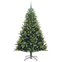 VidaXL Sztuczna Choinka Składana na Święta 300 LED Zielony 210 cm