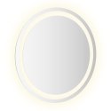VidaXL Lustro łazienkowe z LED, okrągłe, 50 cm