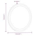 VidaXL Lustro łazienkowe z LED, okrągłe, 50 cm