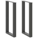 VidaXL Nogi do stołu barowego w kształcie litery U 2 szt. Antracyt 50x(90-91) cm Stal