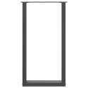 VidaXL Nogi do stołu barowego w kształcie litery U 2 szt. Antracyt 50x(90-91) cm Stal