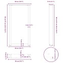 VidaXL Nogi do stołu barowego w kształcie litery U 2 szt. Antracyt 50x(90-91) cm Stal