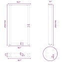 VidaXL Nogi do stołu barowego w kształcie litery U 2 szt. Antracyt 50x(90-91) cm Stal