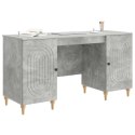 BIURKO BETONOWY SZARY 142,5 X 50 X 75 CM DREWNO INŻYNIERYJNE