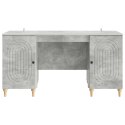 BIURKO BETONOWY SZARY 142,5 X 50 X 75 CM DREWNO INŻYNIERYJNE