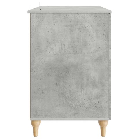 BIURKO BETONOWY SZARY 142,5 X 50 X 75 CM DREWNO INŻYNIERYJNE