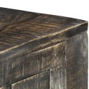 BIURKO, CZARNE, 110 X 50 X 75 CM, LITE DREWNO MANGO