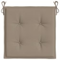 VidaXL Poduszki na krzesła ogrodowe, 6 szt., taupe, 50x50x4 cm
