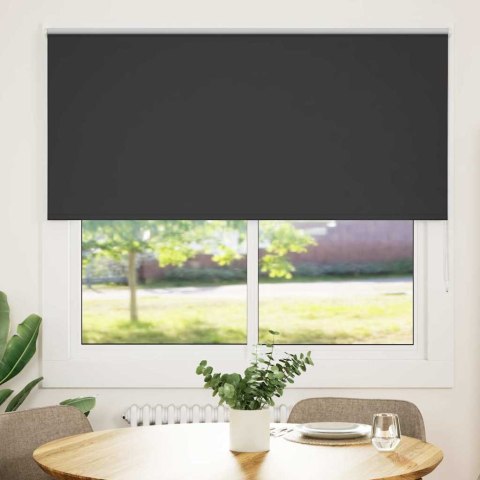 VidaXL Roleta zaciemniająca czarny 145x130cm Szerokość tkaniny 141,6cm