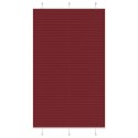 VidaXL Roleta plisowana Bordowy Czerwony 120x200 cm Szerokość tkaniny