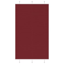 VidaXL Roleta plisowana Bordowy Czerwony 120x200 cm Szerokość tkaniny