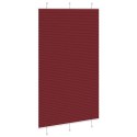 VidaXL Roleta plisowana Bordowy Czerwony 120x200 cm Szerokość tkaniny