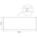 EKRAN PRYWATNOŚCI BALKONOWEJ 150X400CM TKANINA Z POWŁOKĄ PU