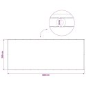 EKRAN PRYWATNOŚCI BALKONOWEJ 200X500CM TKANINA Z POWŁOKĄ PU