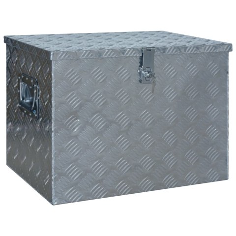 ALUMINIOWA SKRZYNIA NARZĘDZIOWA NA DYSZEL PRZYCZEPKI Z ZAMKIEM 61X43X45,5CM